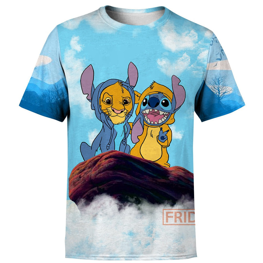 Stitch LK T-shirt Stitch And Simba T-shirt Amazing DN Hoodie Sweater Tank