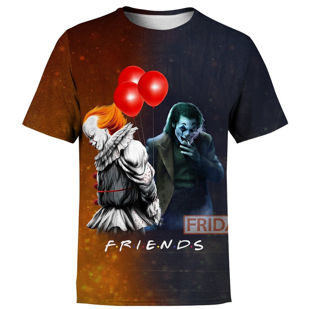  Joker IT Hoodie Joker And Pennywise Friends T-shirt Cool Joker IT Hoodie Sweater Tank 2025