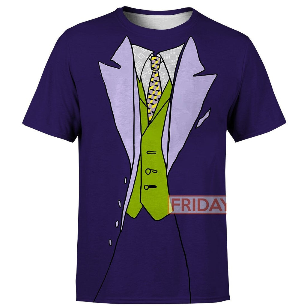  Joker Hoodie Joker Suit Cosplay Shirt Cool High Quality Joker Shirt Sweater Tank