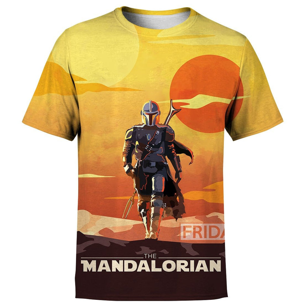  SW T-shirt The Mandalorian Walking In The Sun 3D Print T-shirt SW Hoodie Sweater Tank 2025