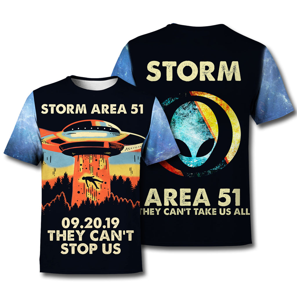 Alien Hoodie Storm Area 51 T-shirt Hoodie Adult Unisex Full Print