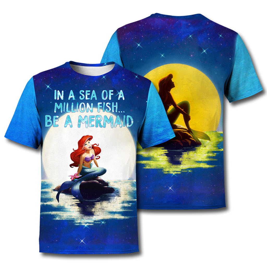 TLM T-shirt Be A Mermaid 3D Print T-shirt Amazing DN Hoodie Sweater Tank