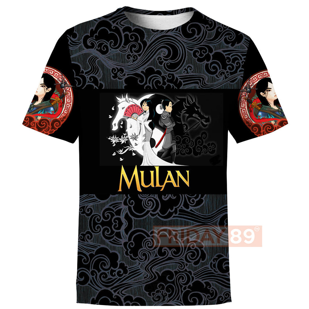 DN T-shirt Princess Mulan Beauty Art Motif Pattern 3D T-shirt Amazing DN Hoodie Sweater Tank