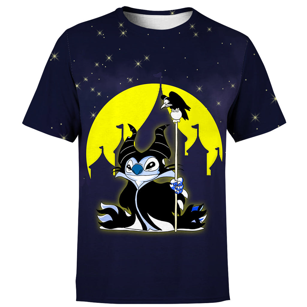 Stitch T-shirt 3D Print Stitch Maleficent T-shirt Awesome DN Hoodie Sweater Tank