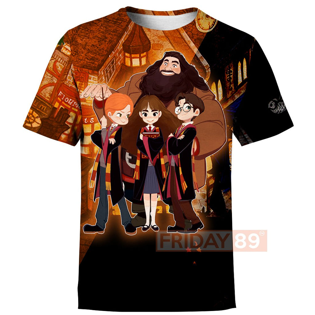 HP Village And Friends Over Print Hoodie T-shirt