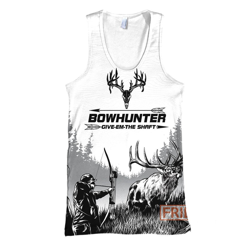 Gifury Hunting Hoodie Bow Hunter Moose Deer Hunting Art 3D T-shirt Hunting Shirt Sweater Tank 2025