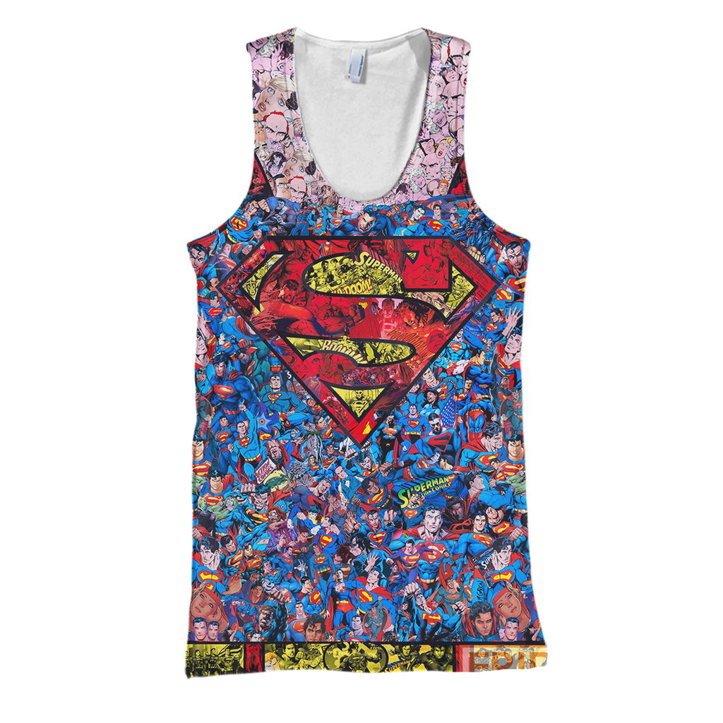  DC Super M Hoodie Super M Pattern T-shirt Awesome DC Shirt Sweater Zip Tank 