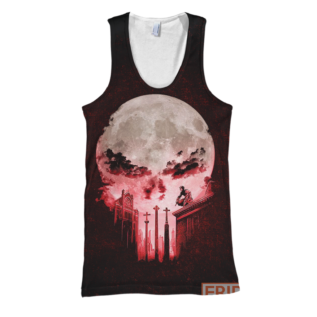  MV Punisher Hoodie Punisher Red Moon 3D Print T-shirt MV Punisher Shirt Sweater Tank 2026