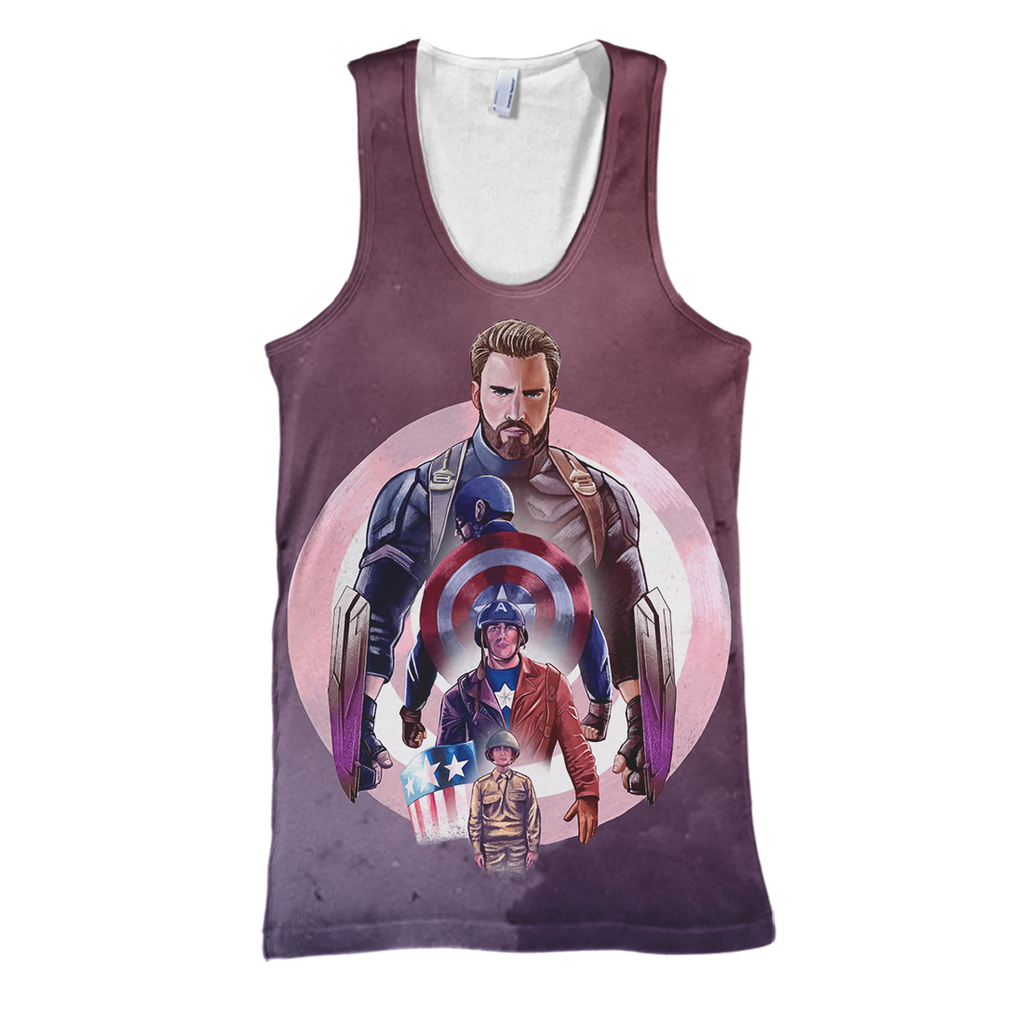  MV Hoodie Captain America 3D Print T-shirt MV Shirt Sweater Tank 2026