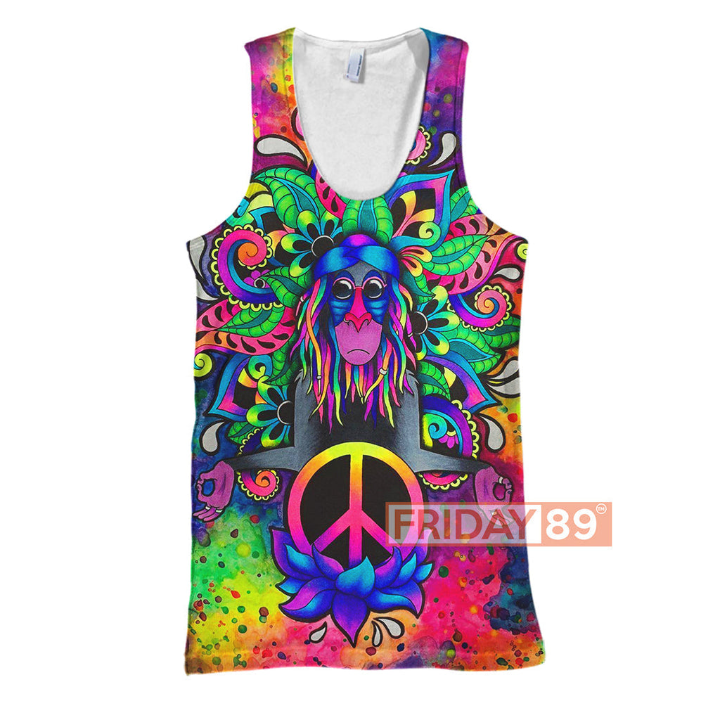 LK T-shirt New Rafiki Peace Symbol T-shirt Awesome DN Hoodie Sweater Tank