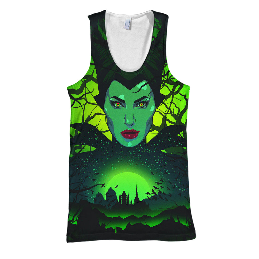  Maleficent T-shirt 3D Print Maleficent Green T-shirt Awesome DN Hoodie Sweater Tank