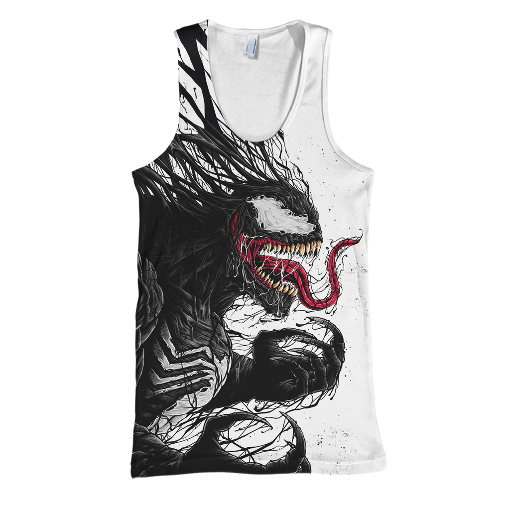  Venom Hoodie Black & White  New Carnage T Shirt MV Venom Shirt Sweater Tank 2026