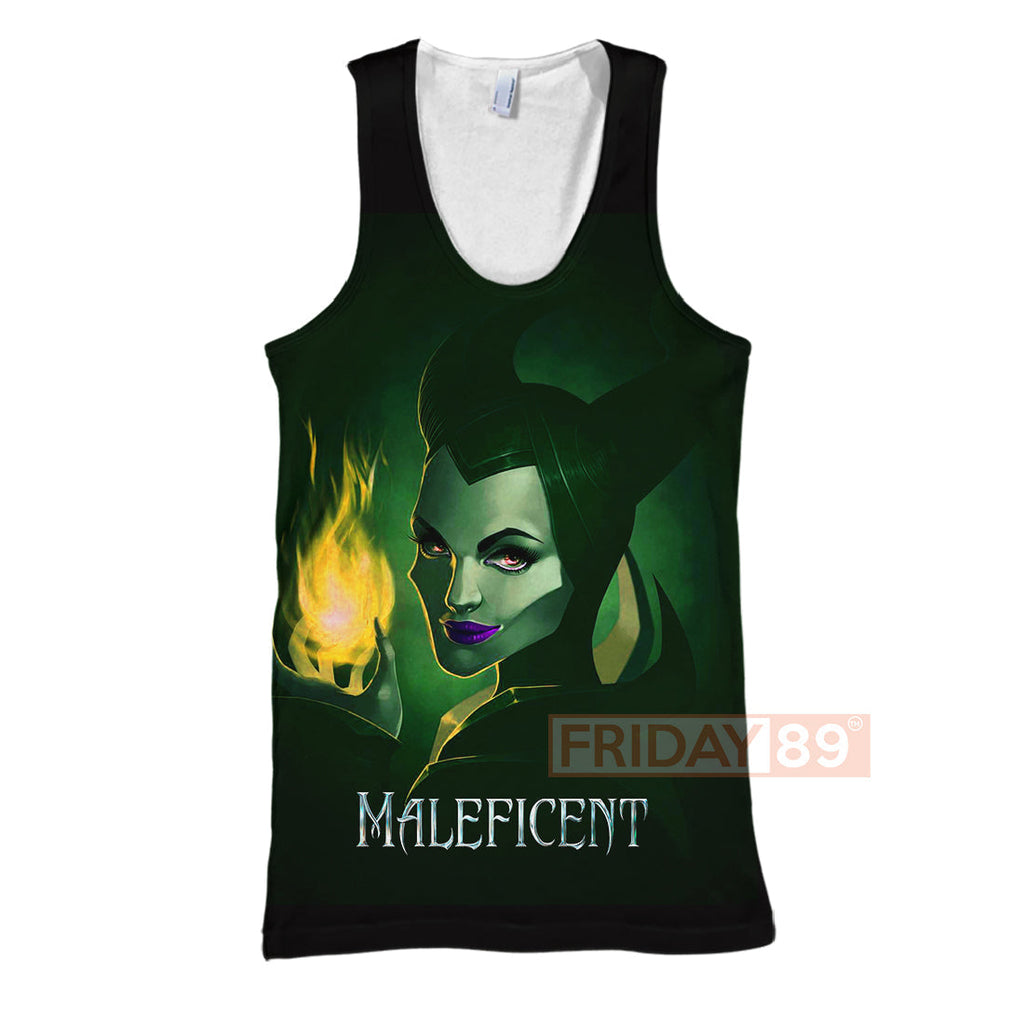 Maleficent T-shirt Maleficent Beauty Art 3D T-shirt Cool DN Hoodie Sweater Tank