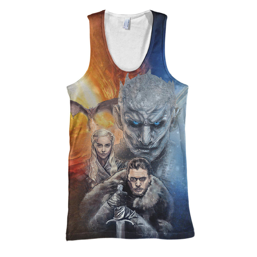  GOT Hoodie The GOT Characters 3D Print T-shirt Amazing High Quality GOT Shirt Sweater Tank 