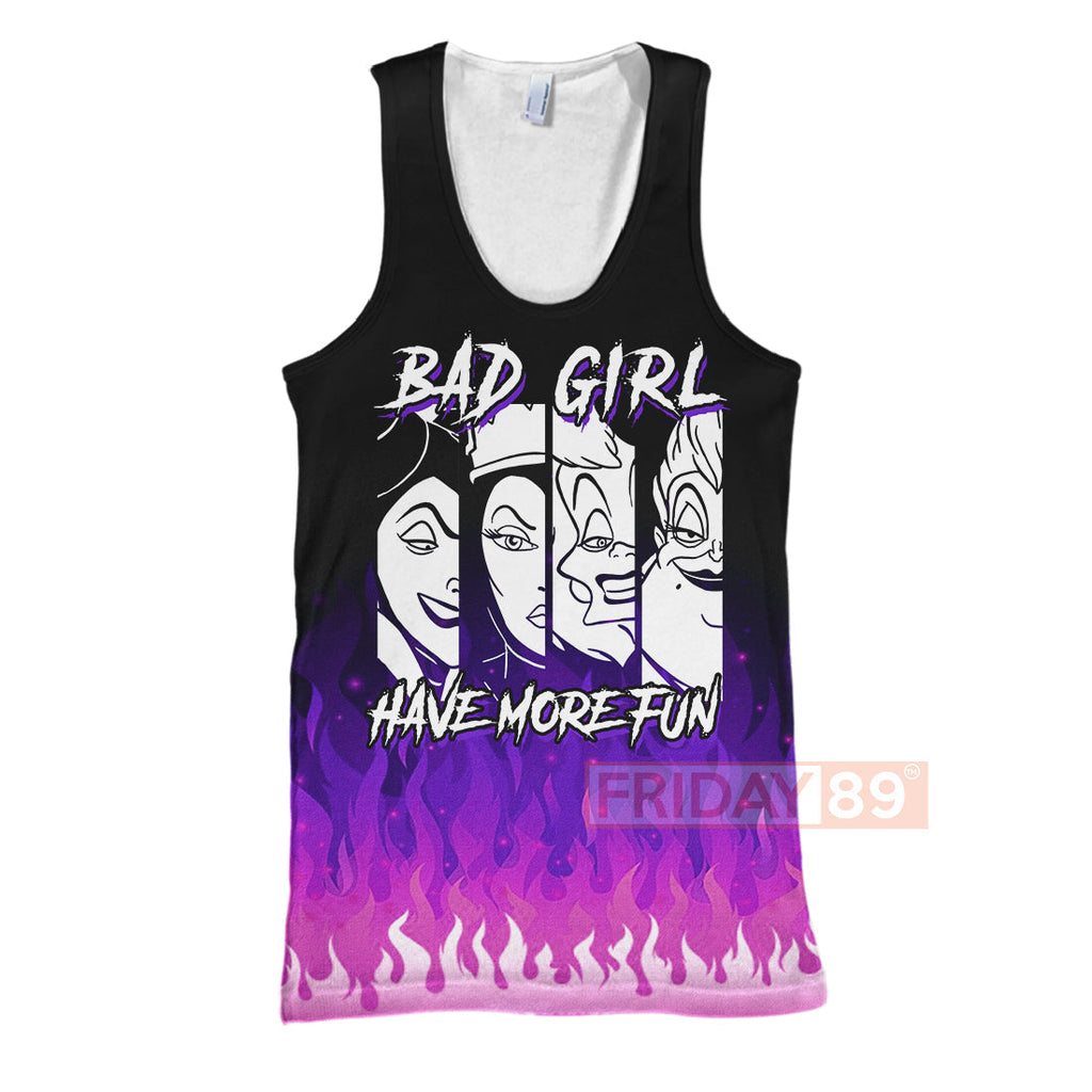 DN Villain T-shirt Bad Girl Have More Fun T-shirt Cool DN Villain Hoodie Sweater Tank