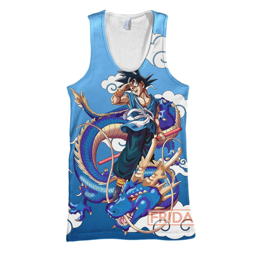  Dragon Ball Hoodie Goku With Dragon T-shirt Amazing High Quality Dragon Ball Shirt Sweater Tank 