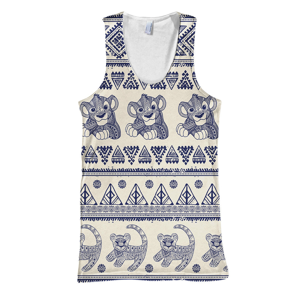 LK T-shirt Awesome Simba T-shirt High Quality DN Hoodie Sweater Tank