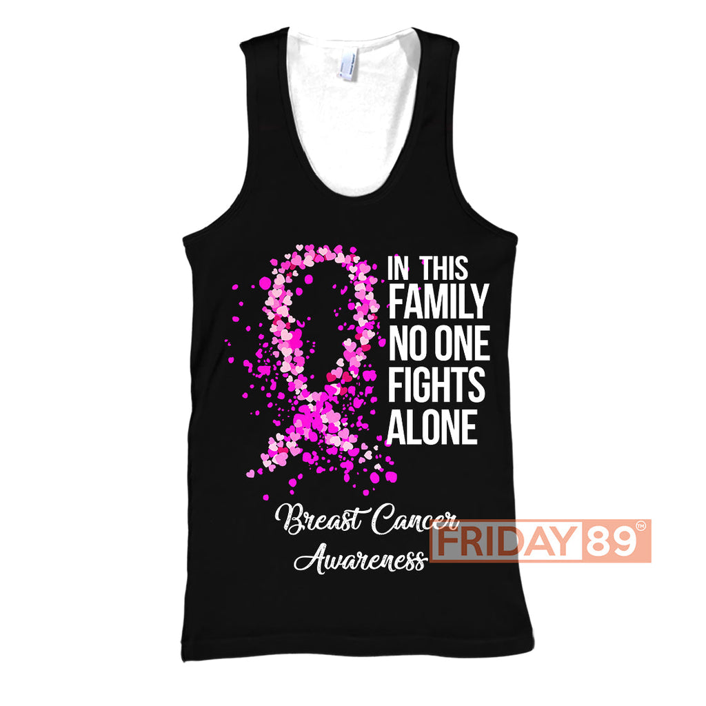 Gifury Breast Cancer Hoodie No One Fights Alone - Breast Cancer T-shirt Breast Cancer Shirt 2022