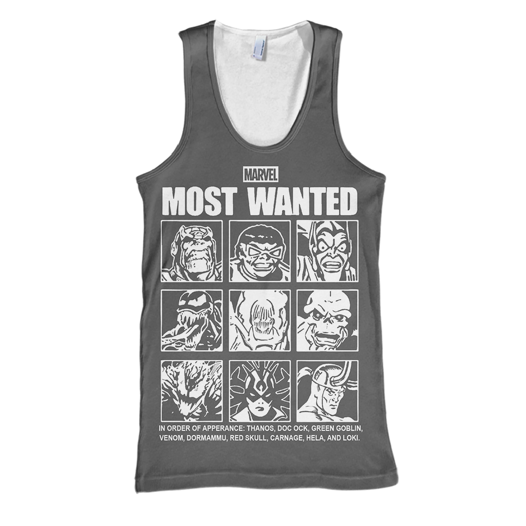  MV Hoodie Marvel Most Wanted 3D Print T-shirt  MV Shirt Sweater Tank 2026