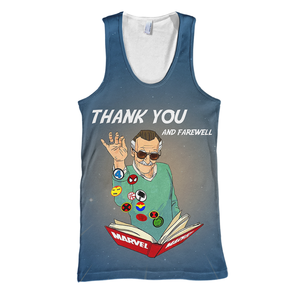  Stan Lee MV Hoodie Stan Lee Shirts Thank You & Farewell Stan Lee T-shirt Stan Lee MV Shirt Sweater Tank 2026