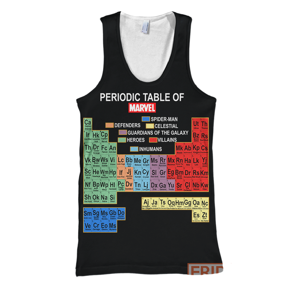  MV Hoodie Periodic Table Of Marvel T-shirt MV Shirt Sweater Tank 2026