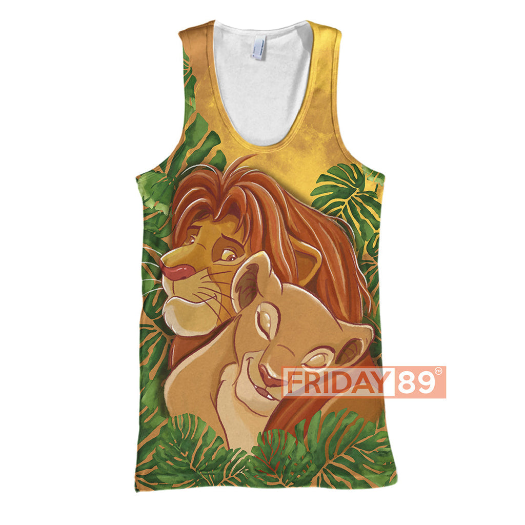 LK T-shirt 3D Print Simba Nala T-shirt Amazing DN Hoodie Sweater Tank