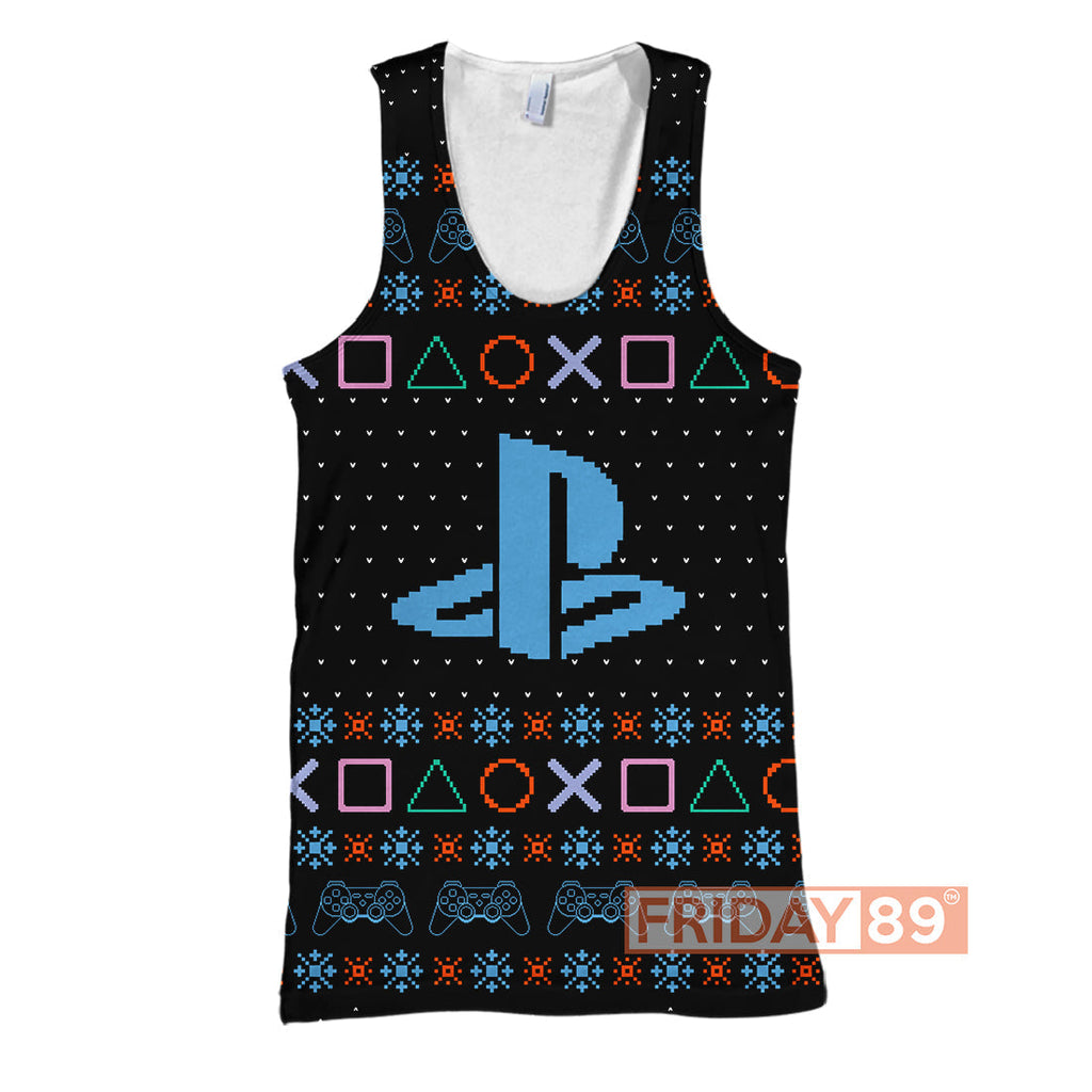  Games Hoodie PS 4 Games Logo Christmas Pattern T-shirt Awesome Games Shirt Sweater Tank 2024