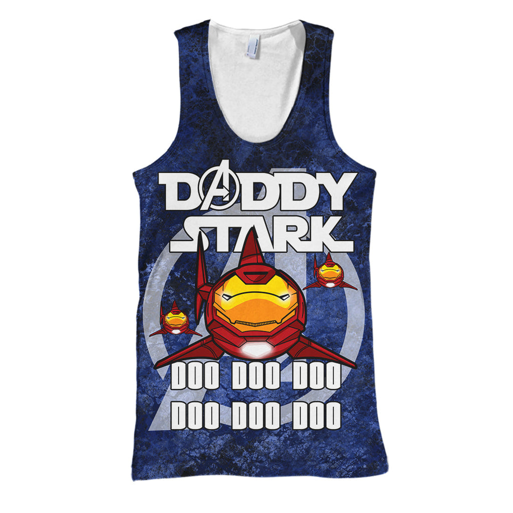  MV Shark T-shirt Daddy Stark version 2 T-shirt High Quality MV Shark Hoodie Sweater Tank 2025