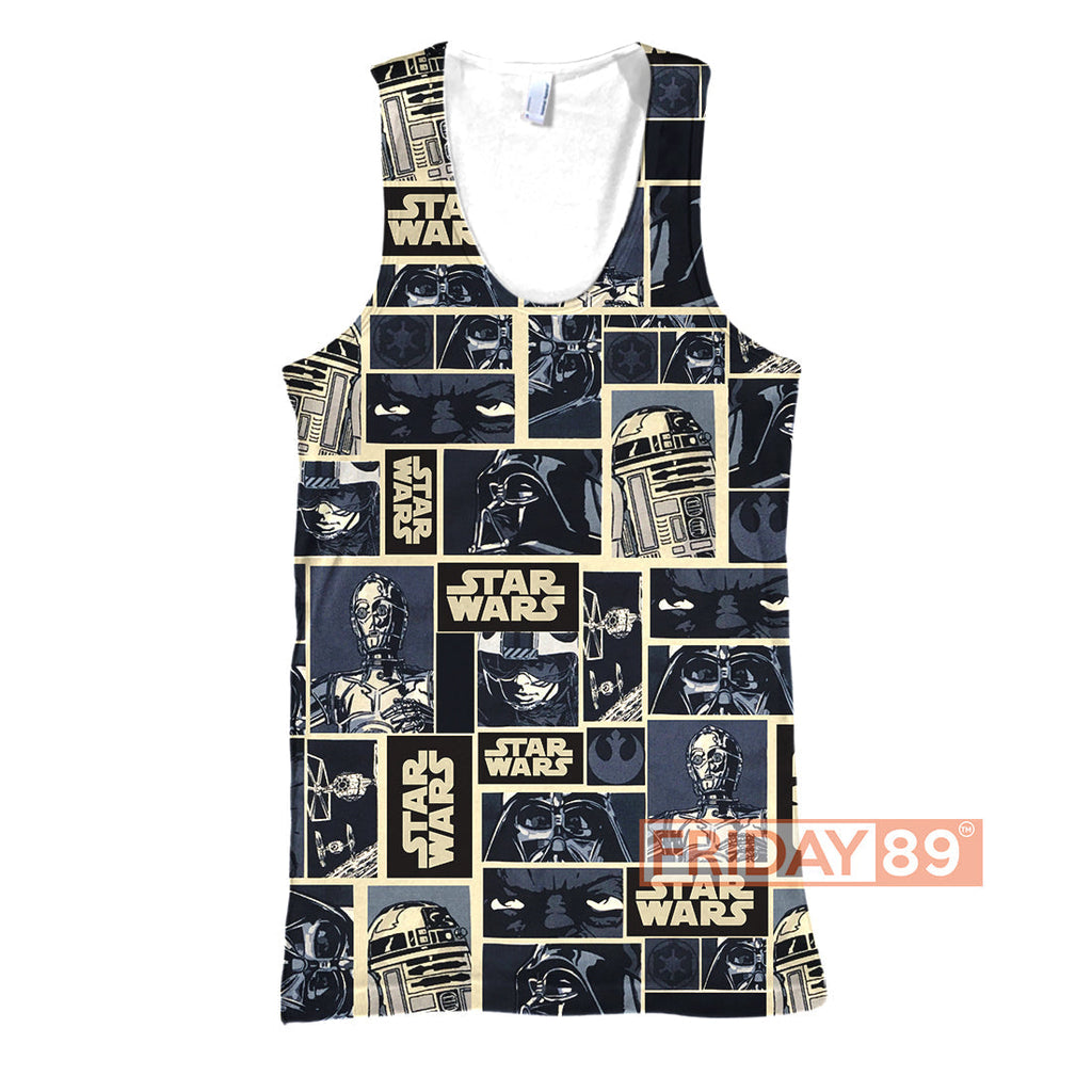  SW T-shirt SW Dark Side Comic T-shirt Amazing High Quality SW Hoodie Sweater Tank 2024