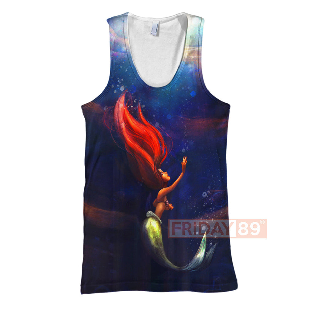 TLM Ariel T-shirt Little Mermaid Beauty Art T-shirt Awesome DN Hoodie Sweater Tank