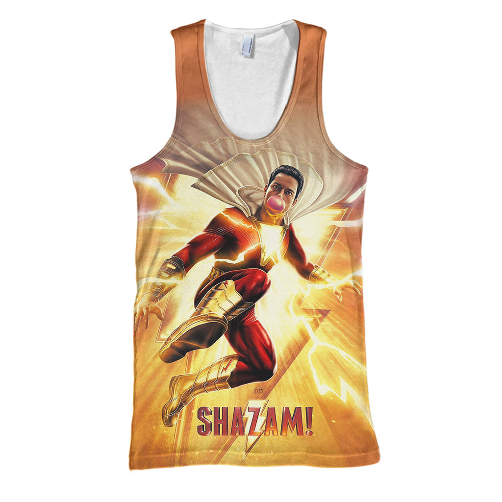  Shazam DC Hoodie Shazam Limited Edition 3D Print Shirt Shazam DC Shirt Sweater Tank