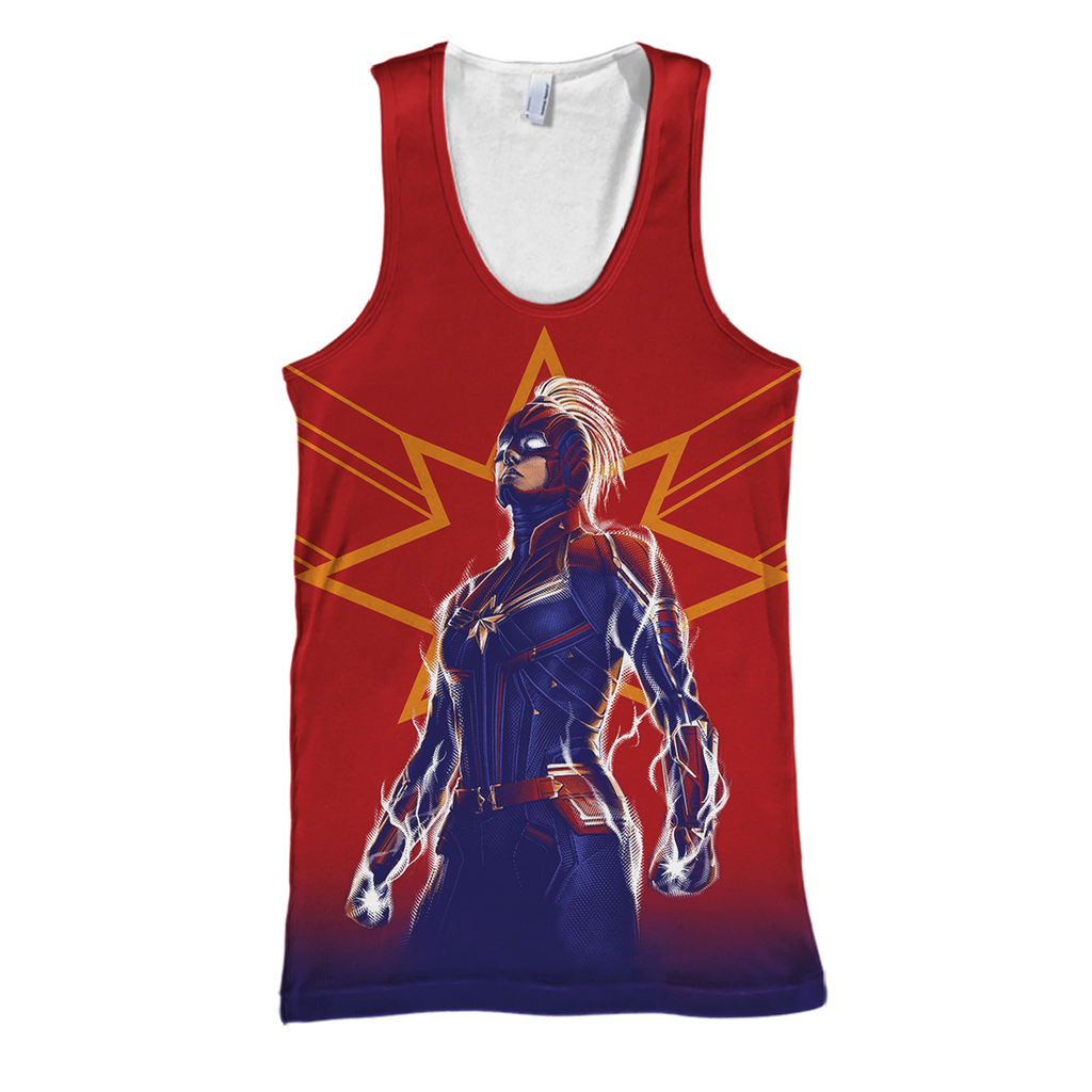  MV T-shirt Captain Marvel 3D Print T-shirt MV Hoodie Sweater Tank 2026