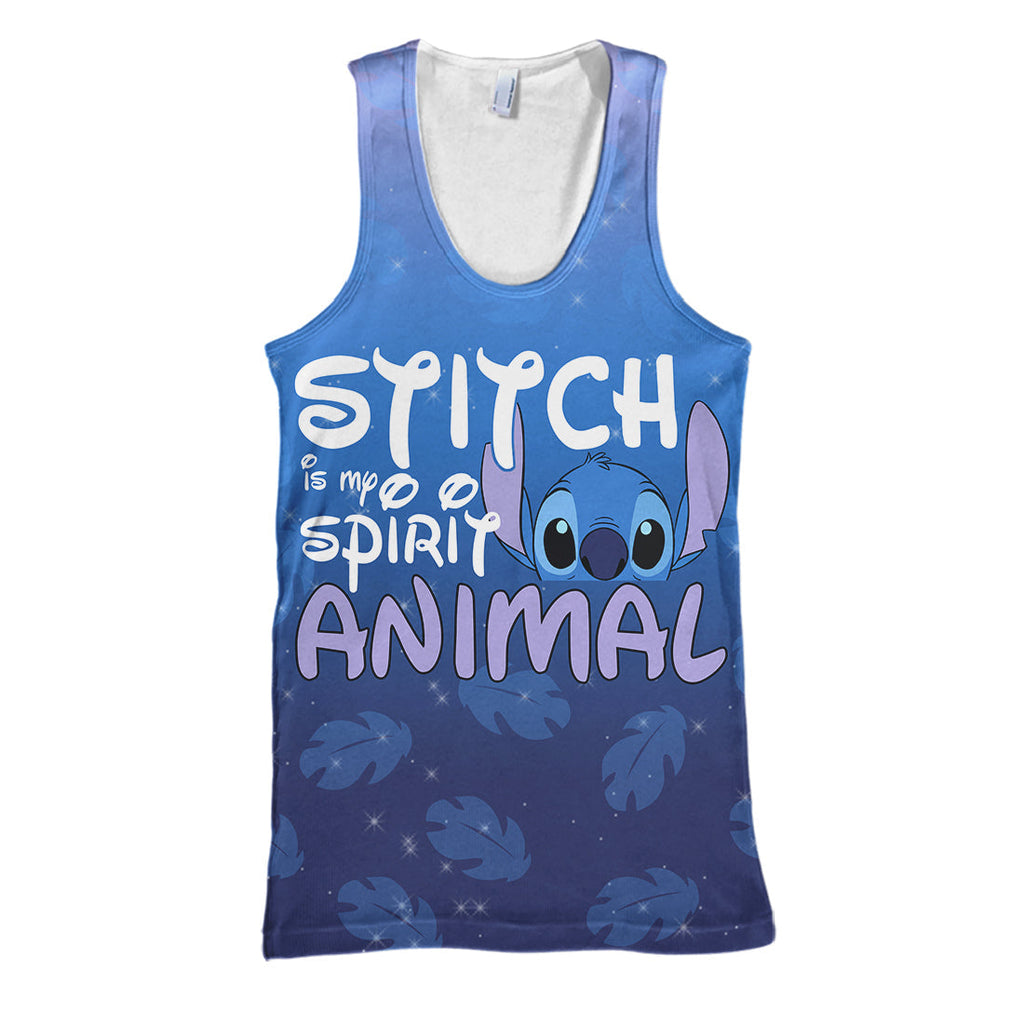 Stitch T-shirt Stitch is my spirit animal T-shirt Awesome DN Hoodie Sweater Tank