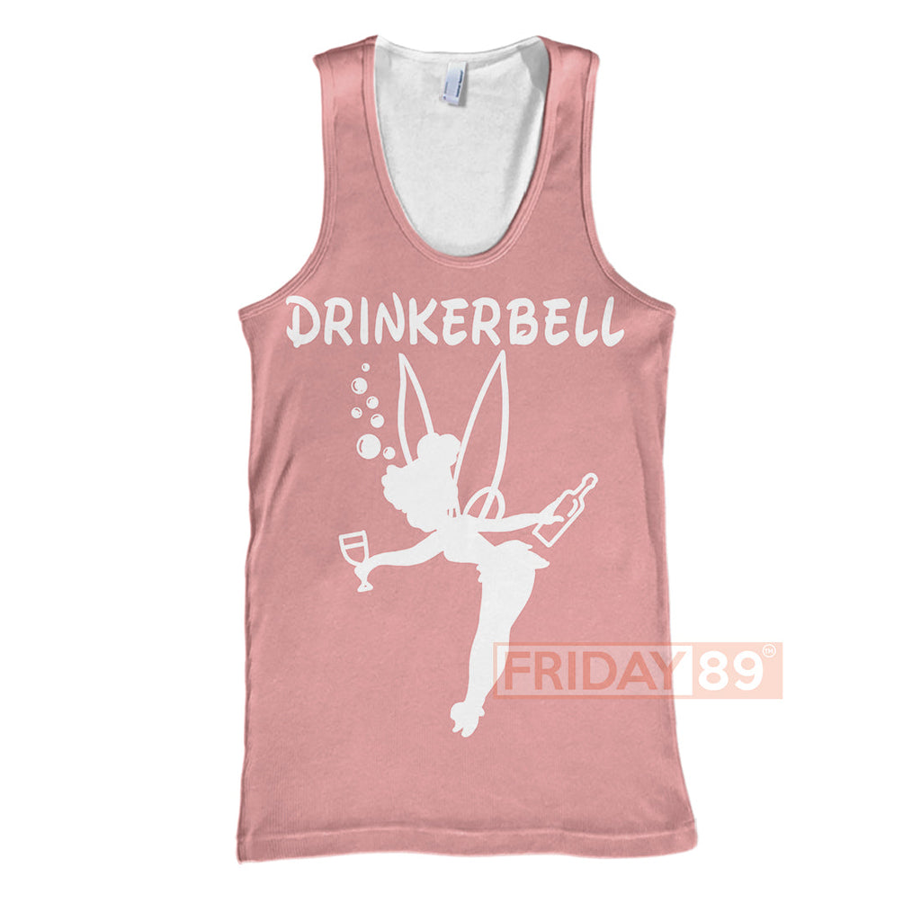 Tinkerbell T-shirt Drinkerbell Drinking Fairy T-shirt Funny DN Hoodie Sweater Tank