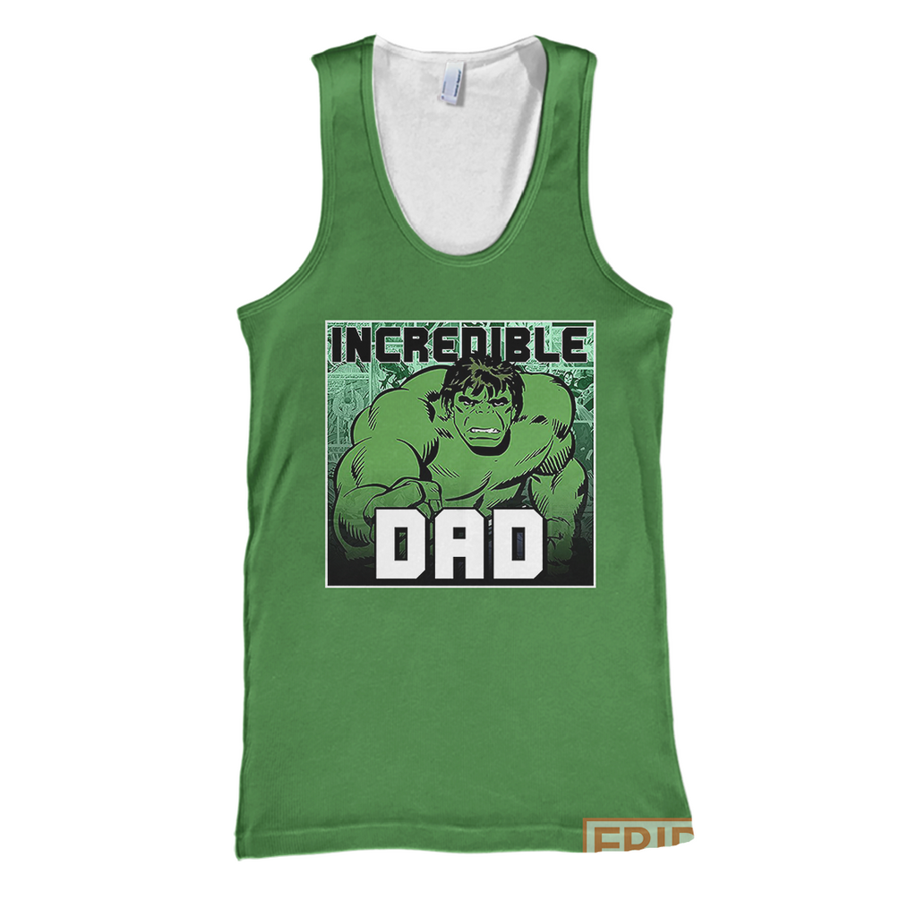  MV Hulk Hoodie TH Shirt - Incredible Dad T-shirt High Quality MV Hulk Shirt Sweater Tank 