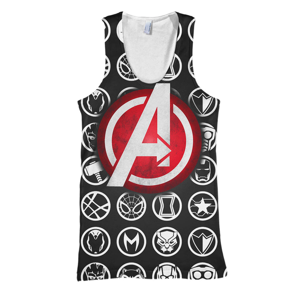  MV Avengers Hoodie The A Logo 3D Print T-shirt Awesome MV Shirt Sweater Tank 2026