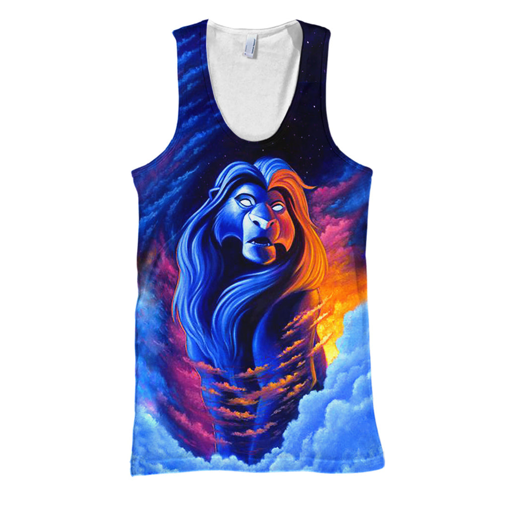 LK T-shirt 3D Print Lion Sky T-shirt Awesome DN Hoodie Sweater Tank