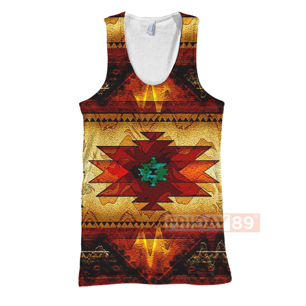 Gifury Native American Hoodie Native Culture Art Pattern 3D Print T-shirt Native American Hoodie Sweater Tank 2022