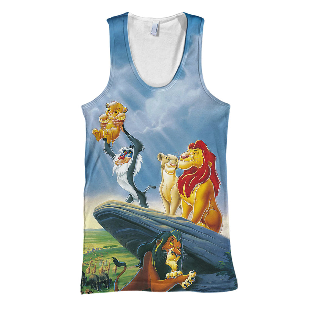 LK Hoodie The Lion King 3D Print T-shirt Awesome DN Shirt Sweater Tank