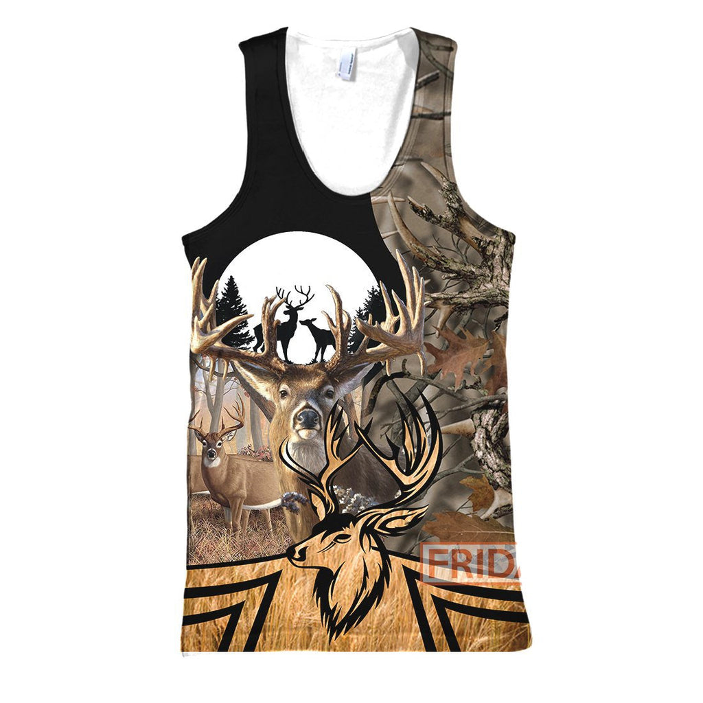 Gifury Hunting Hoodie Deer Hunting Deers Shadow Forest Art T-shirt Hunting Shirt Sweater Tank 2025