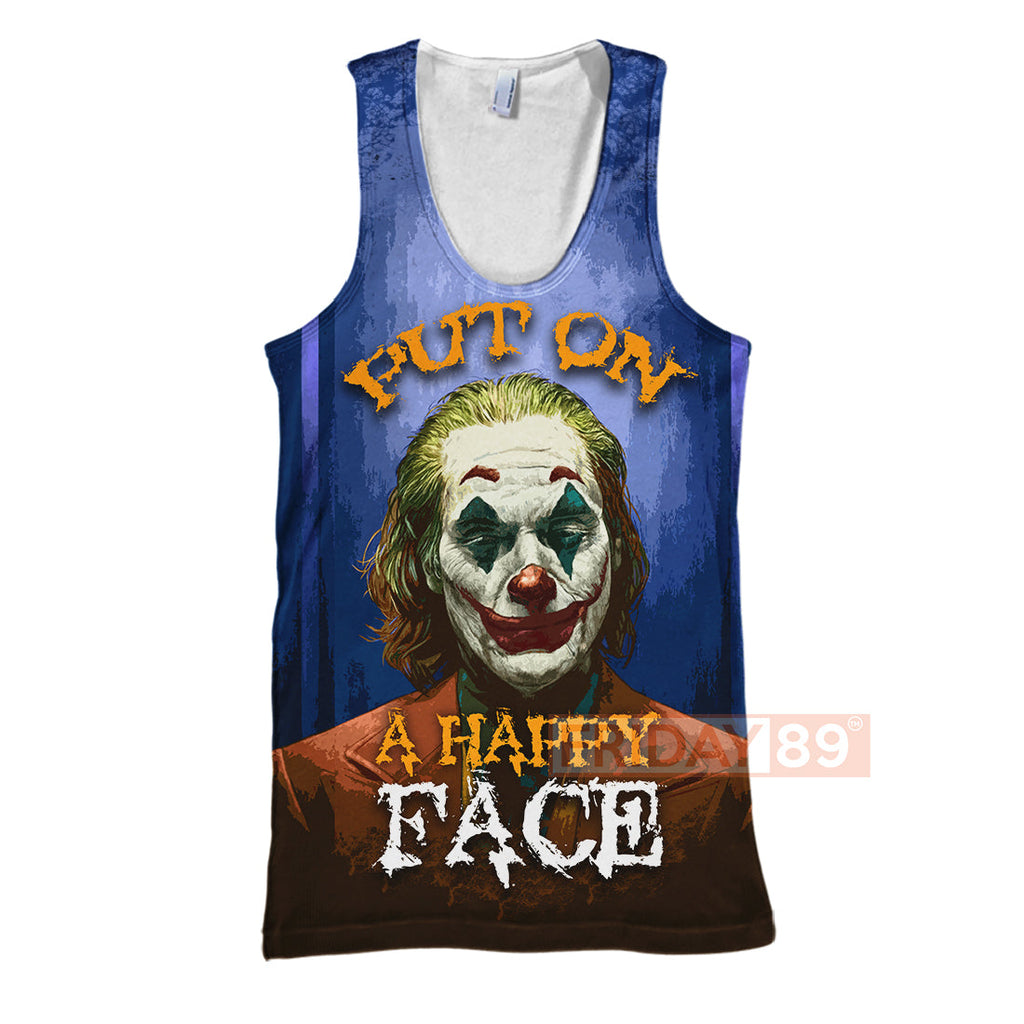  DC Joker Shirt A Happy Face - Why So Serious Shirt Cool DC Joker Hoodie Sweater Tank
