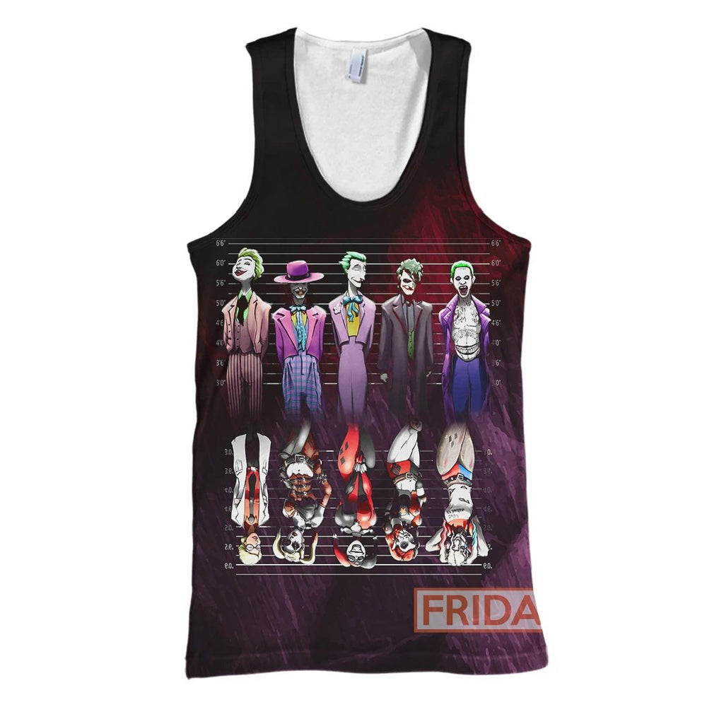  DC Hoodie Joker and Harley Quinn Shirt Amazing High Quality DC Shirt Sweater Tank