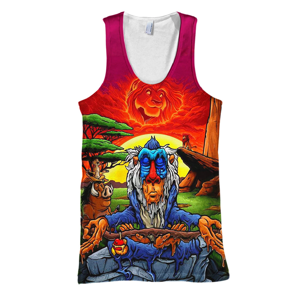 LK T-shirt Mediating Rafiki 3D Print T-shirt Awesome DN Hoodie Sweater Tank