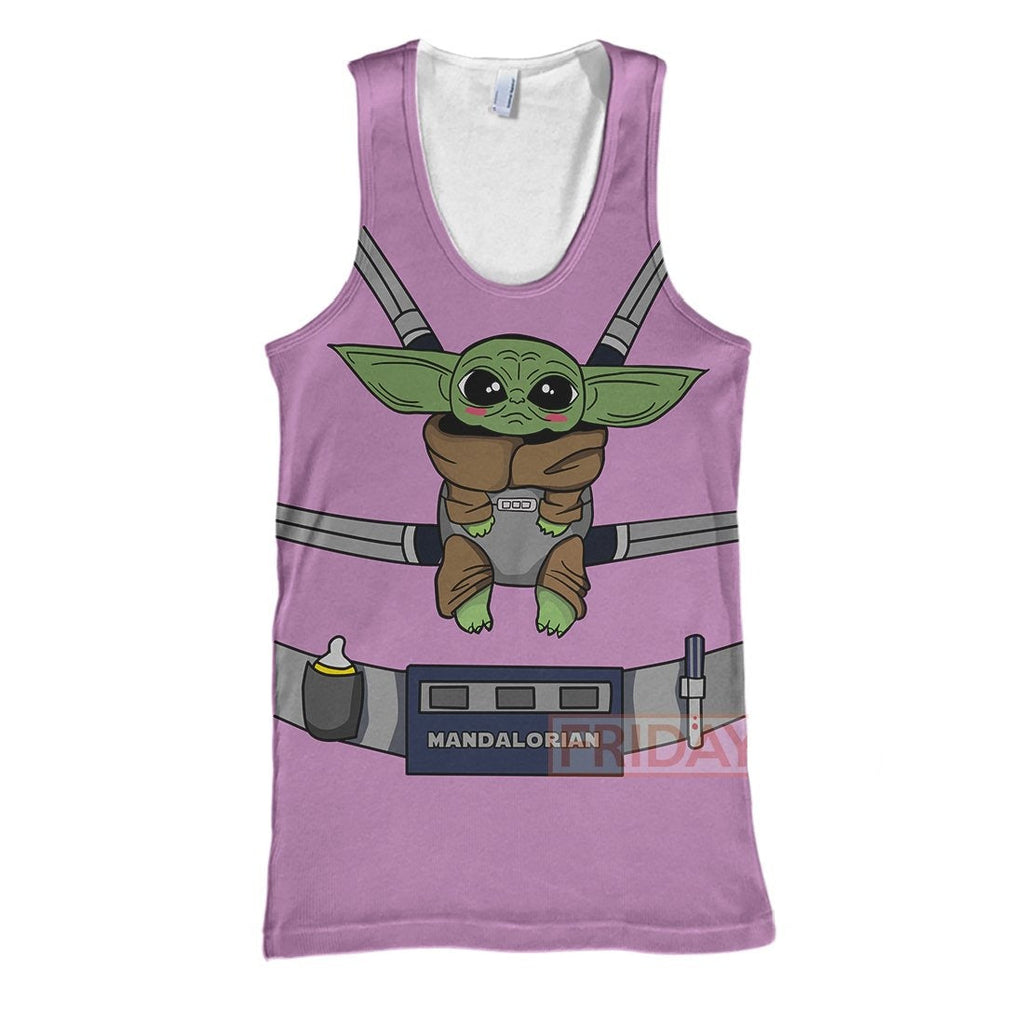  SW T-shirt Baby Yoda Mando Carrier 3D Print Hoodie Baby Yoda Pink Hoodie SW Hoodie Sweater Tank 2026