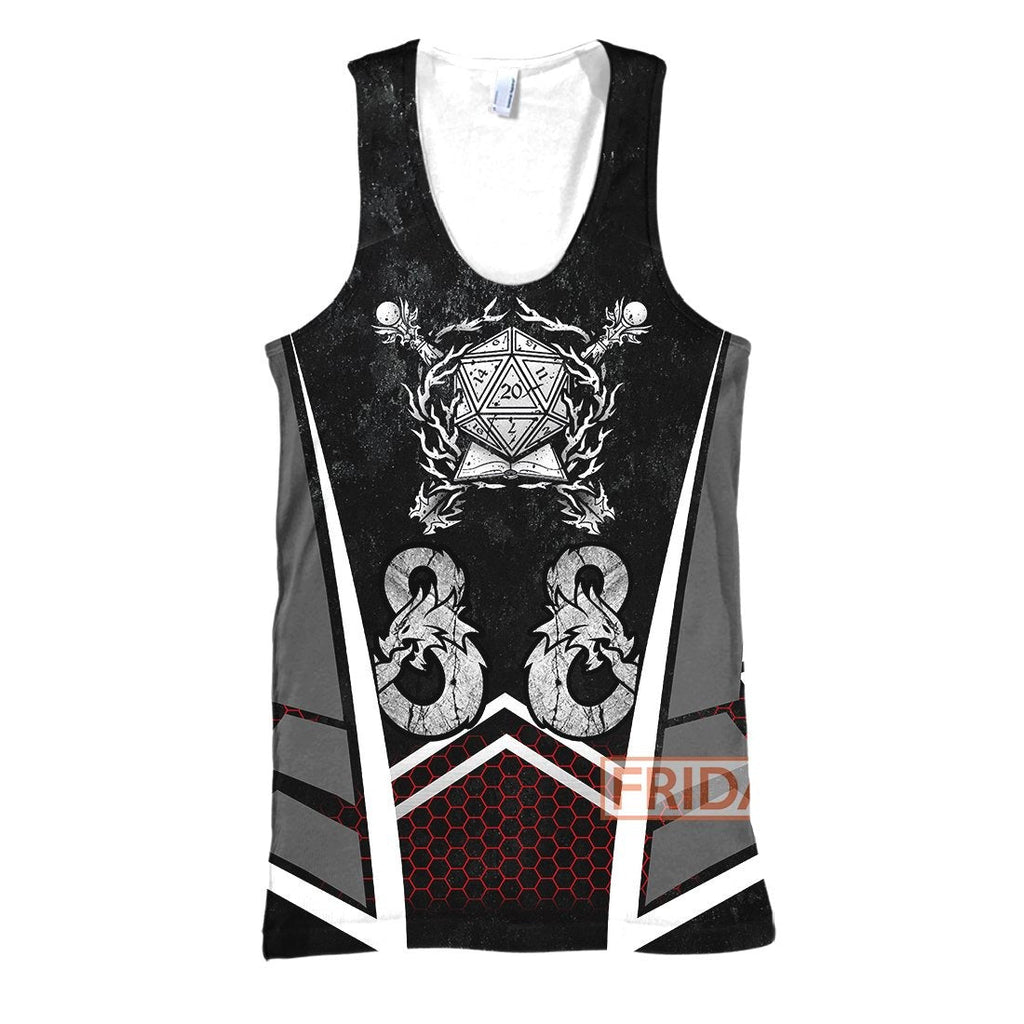  DnD T-shirt Game DnD DM Dungeons-Master Sublimation T-shirt Amazing DnD Hoodie Sweater Tank 