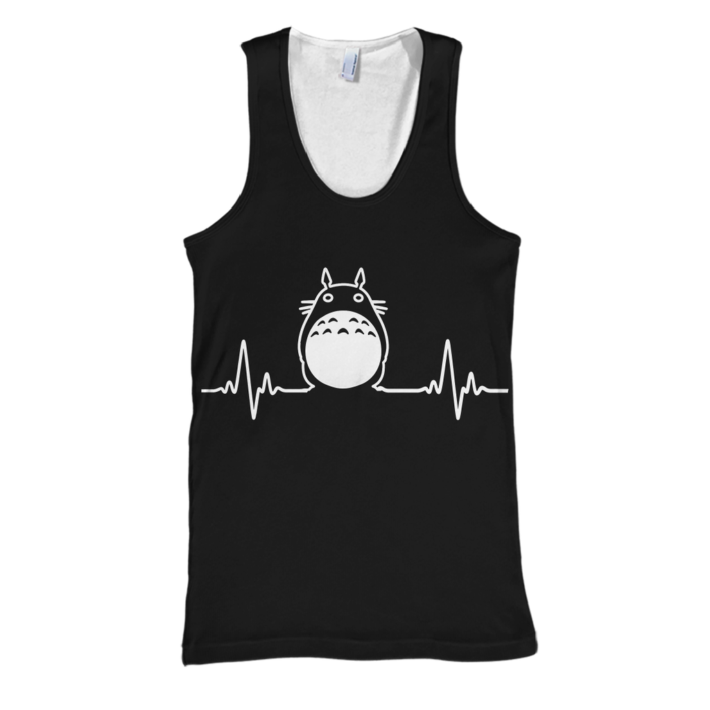  My Neighbor Totoro Hoodie Totoro Heartbeat T-shirt My Neighbor Totoro Shirt Sweater Tank 