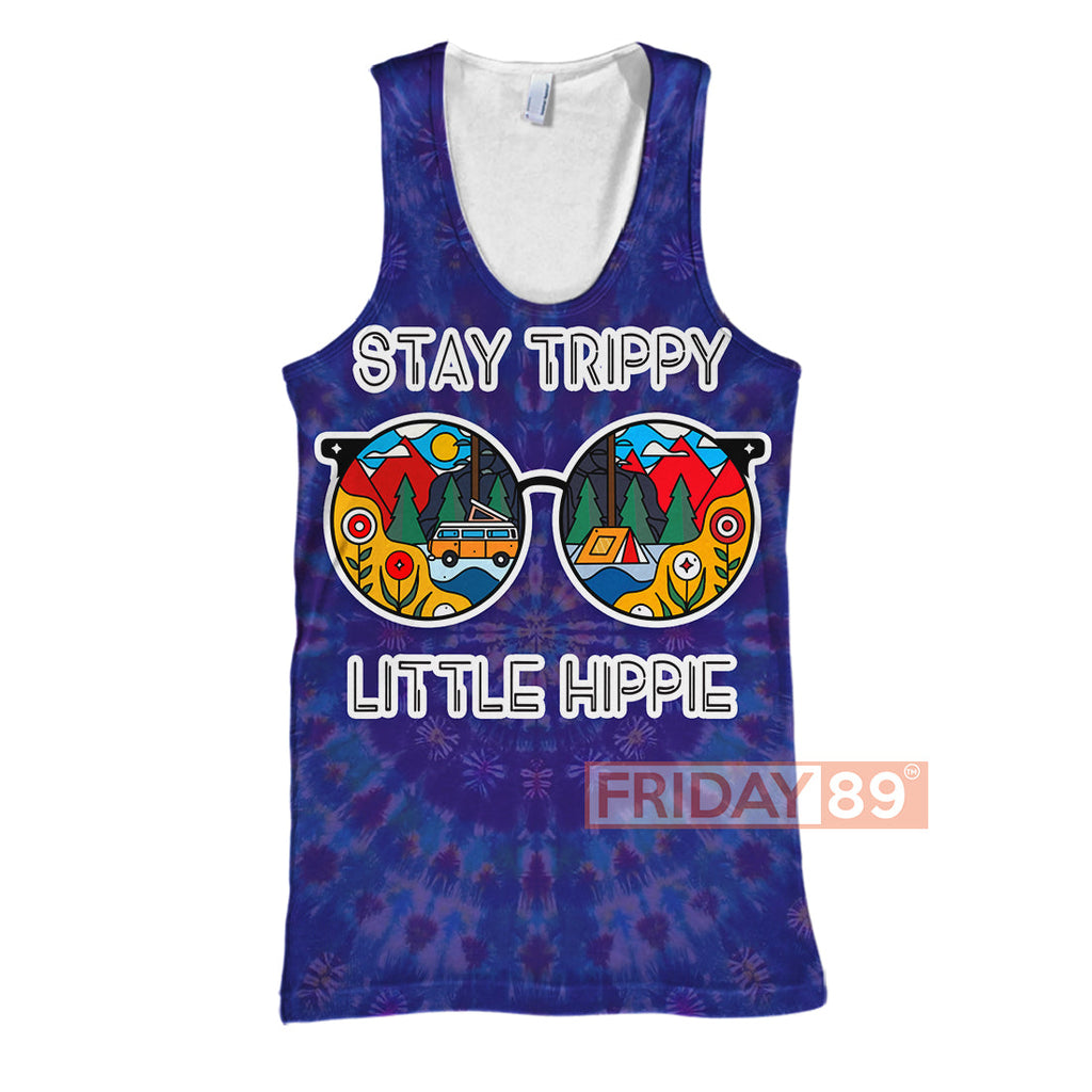 Hippie Hoodie Little Hippie Peace Love Tie Dye T-shirt Hoodie Adult Full Print