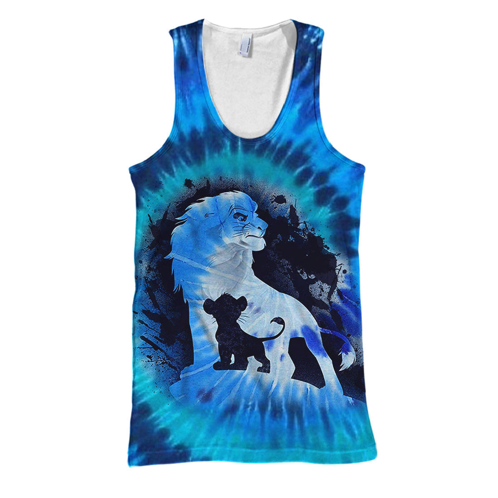 LK T-shirt Lion King Tie Dye T-shirt High Quality DN Hoodie Sweater Tank