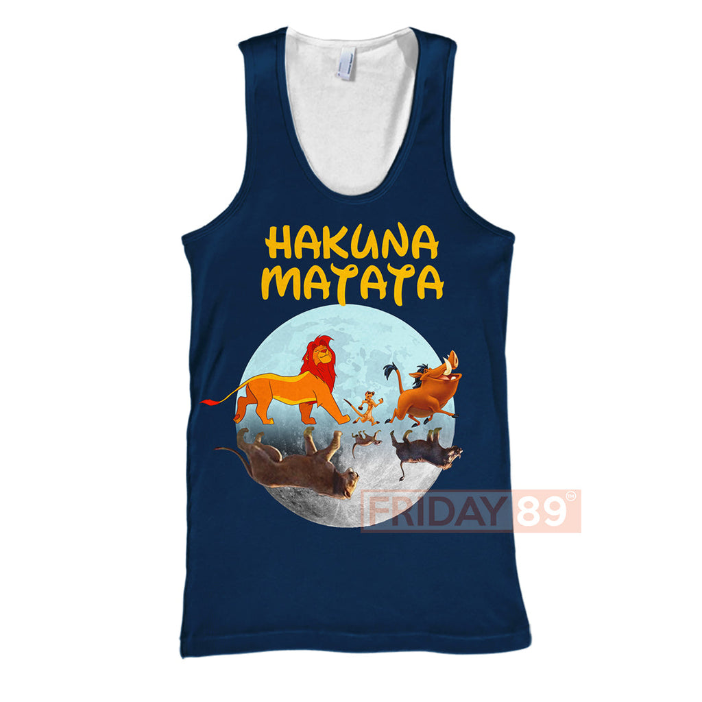 LK T-shirt In The Moon - Hakuna Matata T-shirt Awesome DN Hoodie Sweater Tank