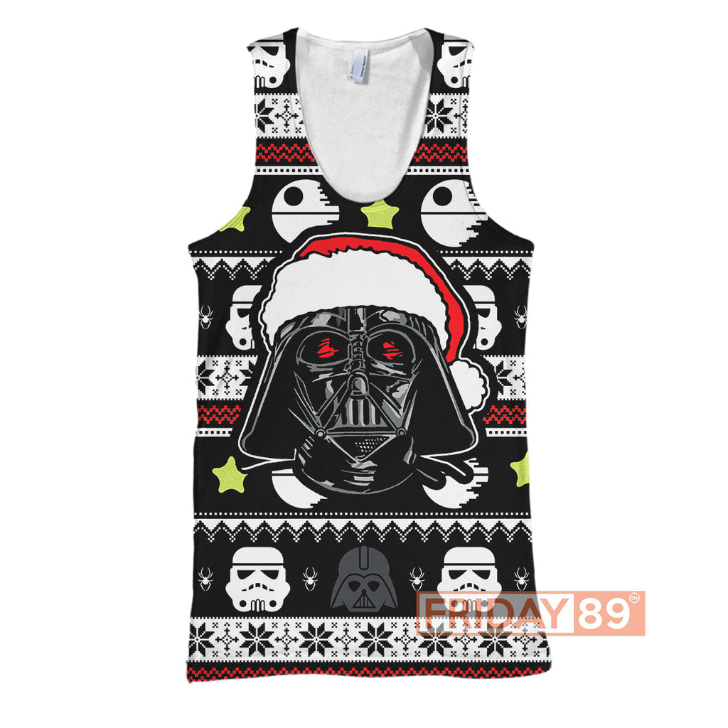  SW T-shirt D.Vader May The Force Be With You Christmas Pattern T-shirt SW Hoodie Sweater Tank 2026